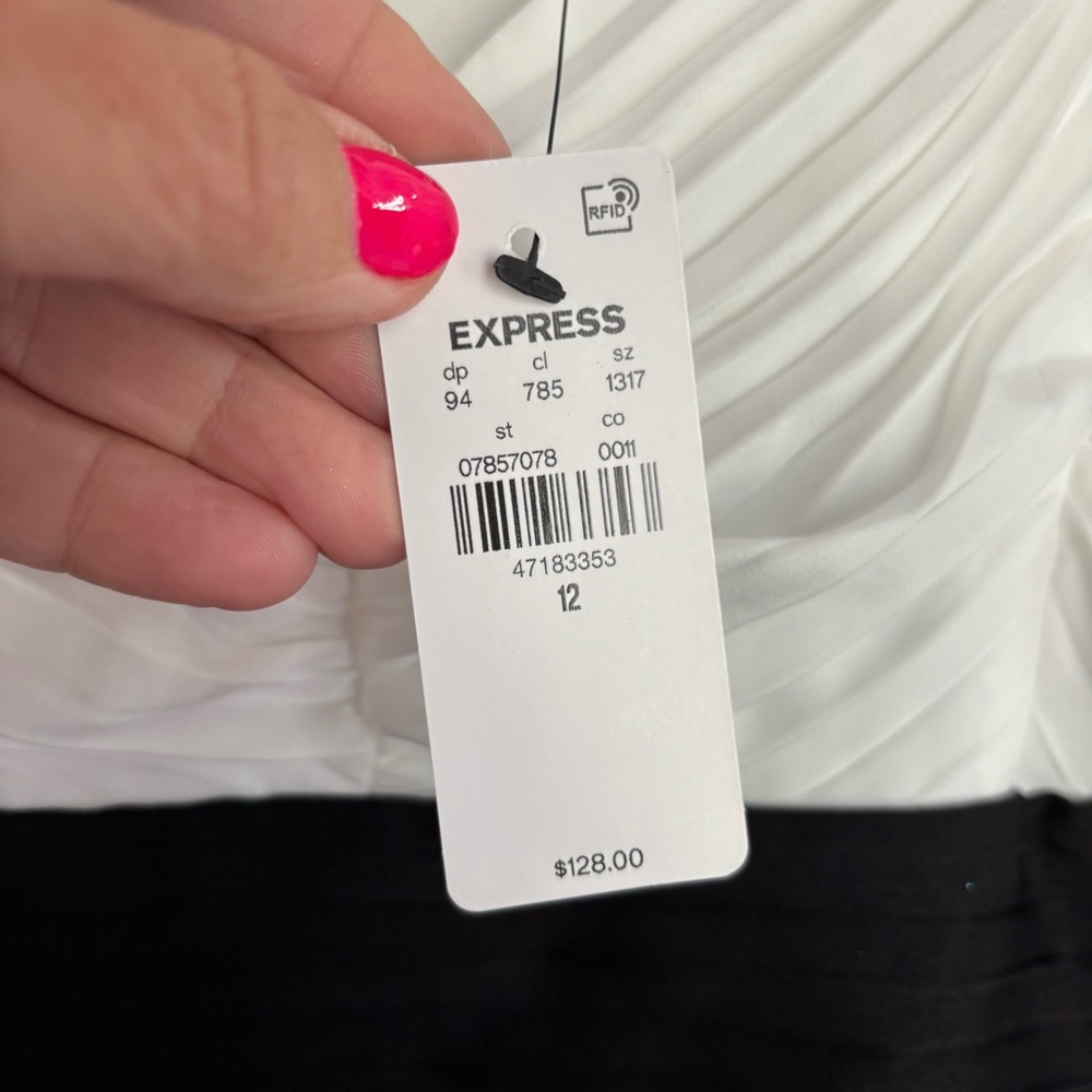 Express Black and White Maxi Skirt - Picture 12 of 16
